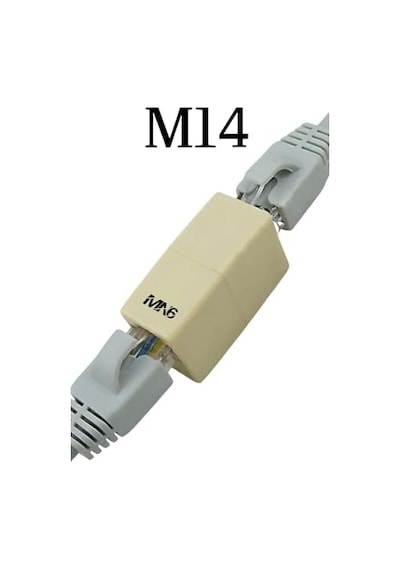 Mn6 M14 5 Adet Rj45 Ethernet Kablo Birleştirici, Cat5 Cat5e Cat6 Uyumlu Dişi Dişi Lan Kablo Uzatma Aparatı