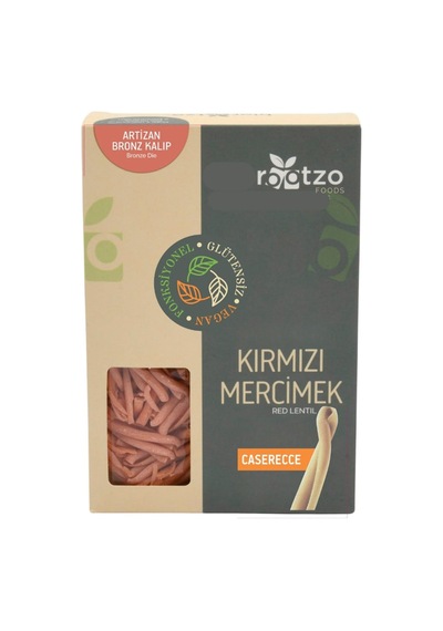 3 Adet Biorootzo Kırmızı Mercimek Caserecce 200 G