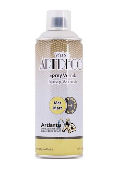 Mat Akrilik Vernik 400 Ml Sprey 1 Adet Kalıcı Şeffaf Koruma İç Ve Dış Mekan Çizilmeye Karşı Dayanıklı Kalıcı