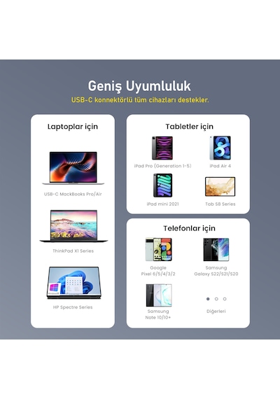Aohi Magline PD 3.1140 W USB-C To USB-C Led Ekranlı Örgülü Süper Hızlı Şarj Data Kablosu 1.2 M
