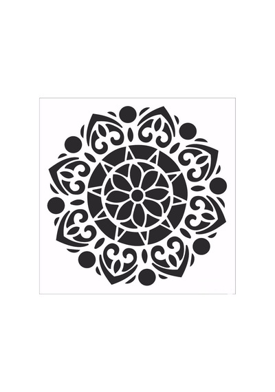 Hd117 Home Dekor Stencil 45X45