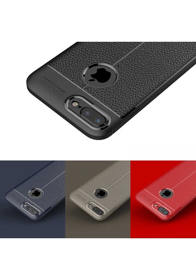 Apple Uyumlu iPhone 7 Plus Kılıf Zore Niss Silikon Kapak Kırmızı