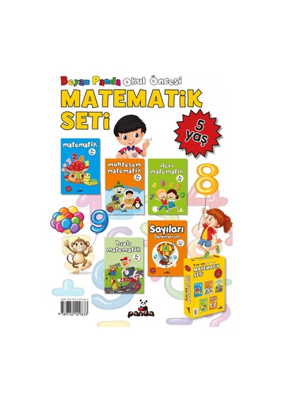 5 Yaş Matematik Seti Pedagog Afife Çoruk Beyaz Panda Yayınları