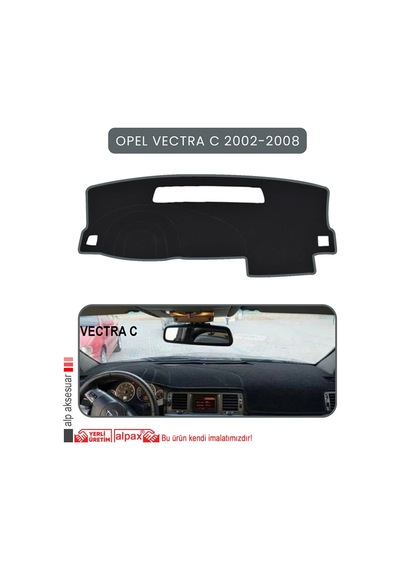 Opel Vectra C 2002-2008 Torpido Koruma Halısı Gri Kenar
