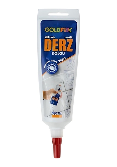 Silikonlu Hazır Derz Dolgu Tüp Beyaz 380 Gr