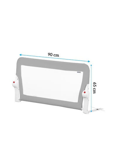 Wellgro 90 65 Cm Gri Yatak Bariyeri, Çocuk Yatak Korkuluğu