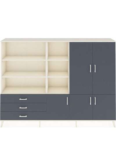 Arges Dolap 11 Raflı 3 Çekmeceli 5 Kapaklı 220x30x163 Aytaşı-antr Aytaşı-antrasit Arges Dolap 11 Raflı 3 Çekmeceli 5 Kapaklı 220x30x163 Aytaşı-antr Aytaşı-antrasit