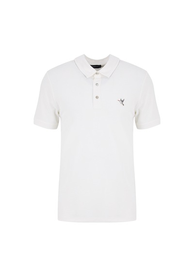 Fabrika Kırık Beyaz Erkek Slim Fit Polo T-shirt F6sm-tst 2121
