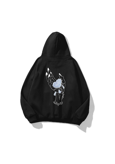 Startmore Unisex Alaska Sweatshirt Hoodie Beyaz Siyah
