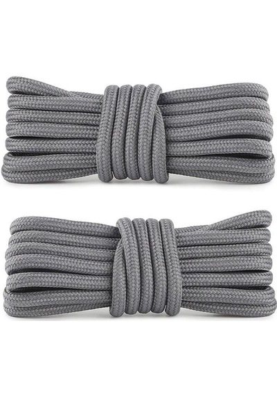 Hapshoe Gri 5 Mm Yuvarlak Bot Bağcığı