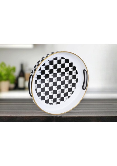Dama Emaye Tepsi 28 Cm Belirtilmemiş