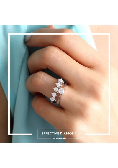 Effective Diamond Markiz Esinti Tektaş Gümüş Yüzük