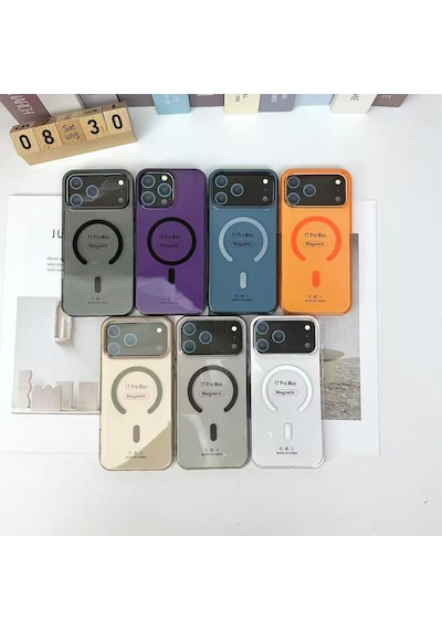 Bikapak Magslım Apple Uyumlu iPhone 17 Pro Turuncu Kapak