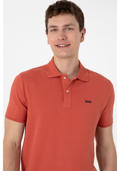 U.S. Polo Assn. Erkek Regular Fit Polo Yaka Pudra Basic Tişört 50306007-VR042