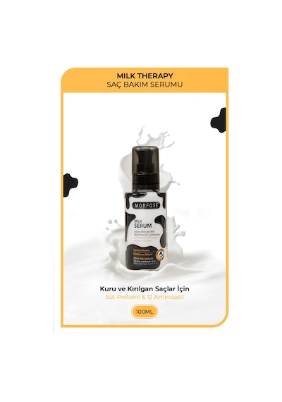 Morfose Milk Therapy Keratin Saç Serumu 100 Ml-yıpranmış Saçları Onarıcı, Yumuşak Ve Canlı Saçlar