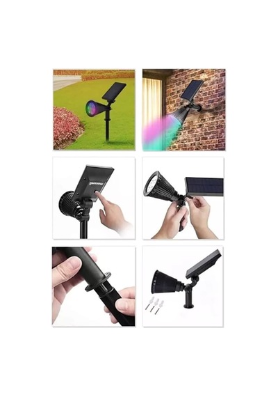 Greentech Güneş Enerjili Renk Değiştiren 7 Ledli Bahçe Aydınlatma/gt-sl04