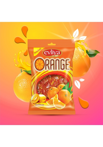 Evliya Şekerleme Portakal Aromalı Sert Şeker 350 G
