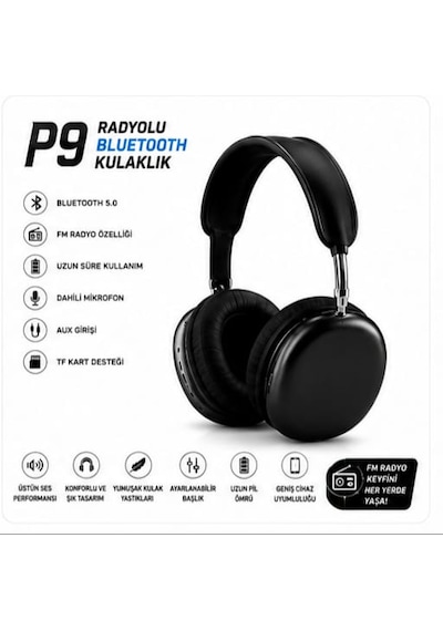 P9 Kafa Üstü Bluetooth Kulaklık