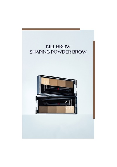 Sıcak Alt Tonlu Kaş Farı Paleti Clıo Kill Brow Shaping Powder Brow 01 Natural Warm Brown 01