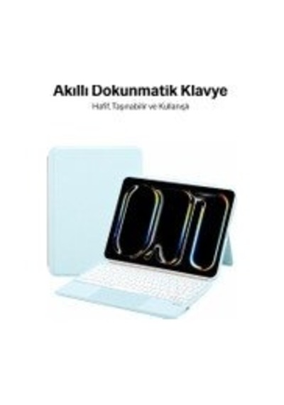 Bix Ik02 Manyetik Ayrılabilir İpad Uyumlu Için Touchpad Li Klavye Kılıfı Bluetooth 6.0 Type-c Şarjlı 7 Renk Bant Bix Ik02 Manyetik Ayrılabilir İpad Uyumlu Için Touchpad Li Klavye Kılıfı Bluetooth 6.0 Type-c Şarjlı 7 Renk Bant