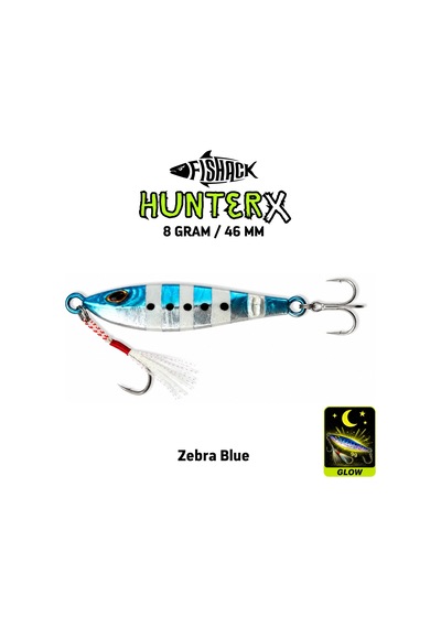 3'lü Metal Jig Yem Seti - Fishack Hunterx - 8g 46mm