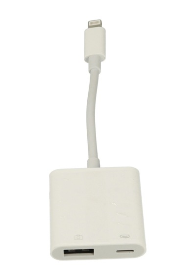 Uray Store Apr22 Apple iPhone Uyumlu Otg 2in1 - Beyaz
