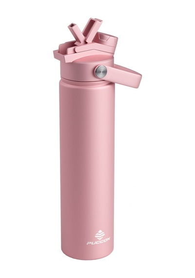 Puccon 750 Ml Pembe Paslanmaz Çelik Termos/matara/suluk