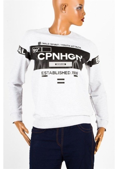 Danimarka Unisex Pamuklu Slim Fit Sweatshirt Medium