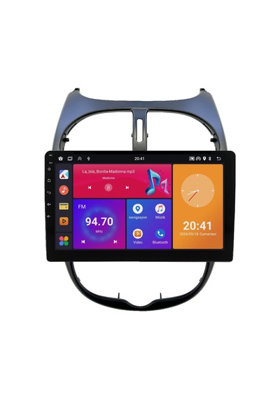 Peugeot 206 Android Multimedya Sistemi 2006-2011 Crv4427xp