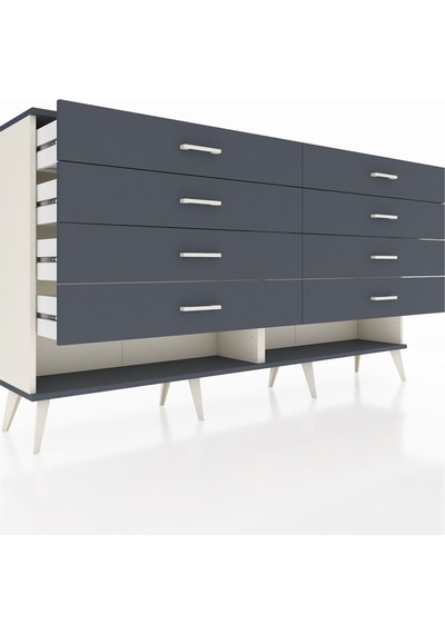 Arges Konsol 8 Çekmeceli 176x30x99 Aytaşı-antrasit Aytaşı-antrasit Arges Konsol 8 Çekmeceli 176x30x99 Aytaşı-antrasit Aytaşı-antrasit
