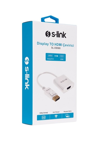 S-LINK SL-DS580 DİSPLAY TO HDMI 10CM ÇEVİRİCİ