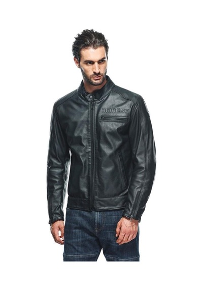 Dainese Zaurax Leather Motosiklet Ceketi Siyah