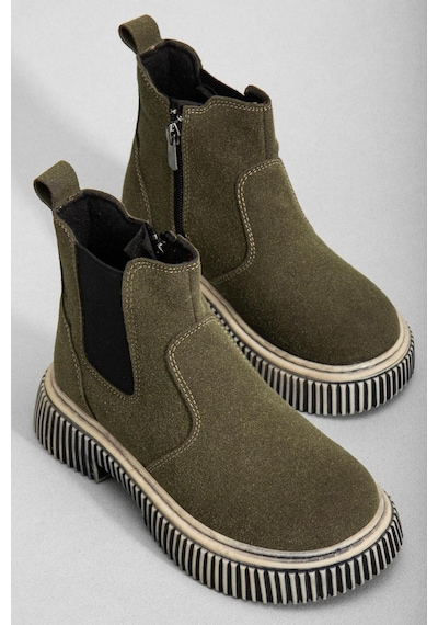 Tonny Black Kalın Tırtıklı Termo Taban Fermuarlı Lastikli Çocuk Unisex Haki Süet Chelsea Bot Tbgrf005 Haki Süet Tonny Black Kalın Tırtıklı Termo Taban Fermuarlı Lastikli Çocuk Unisex Haki Süet Chelsea Bot Tbgrf005 Haki Süet