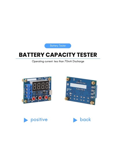 Lasonstiges Zb2l3 Pil Test Cihazı Led Dijital Ekran 18650 Güç Lityum Pil Güç Testi Direnç Kurşun Asit