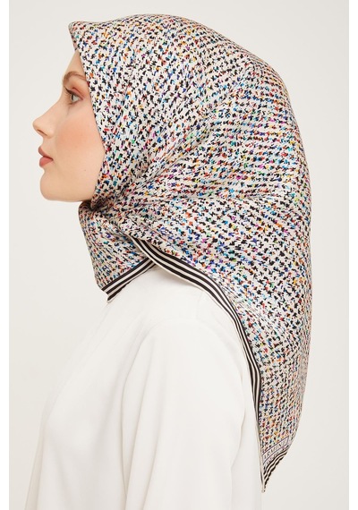 Armine İpek Eşarp Nostalji - 9013-04 Ekru Twill 04