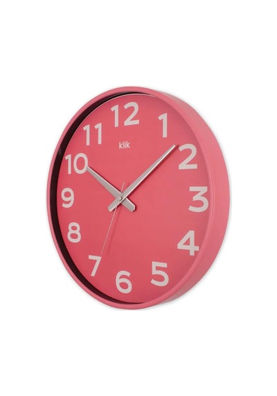 T.Concept Simplex Pembe Joy Serisi Duvar Saati 38 Cm Pembe