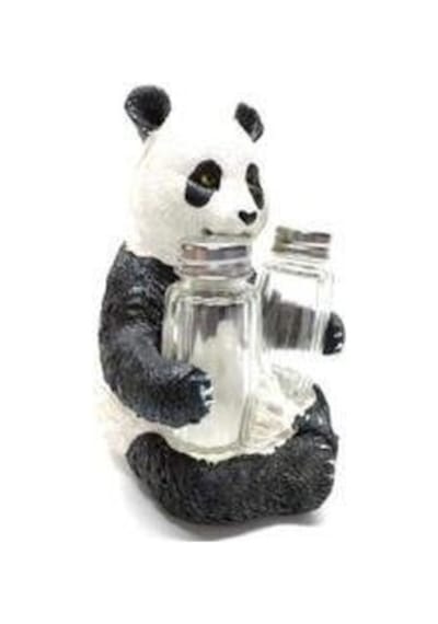 Sevimli Panda Tasarım Dekoratif Büyük Tuzluk Biblo