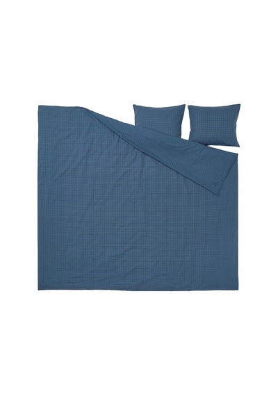 Ikea Doftakleja Çift Kişilik Nevresim Takımı 220 X 240 Cm Lacivert - Kahverengi