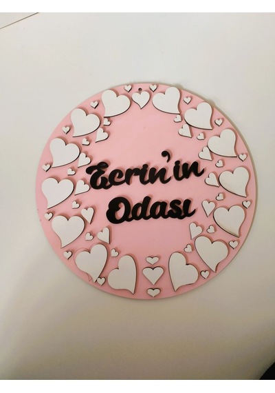 Kapı Süsü Pembe-Beyaz 3 Pembe - Beyaz