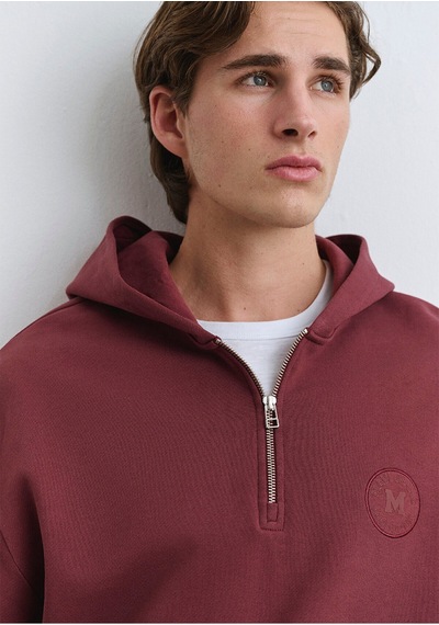 Mavi Yarı Fermuarlı Bordo Sweatshirt 0s10305-70396 Bordo