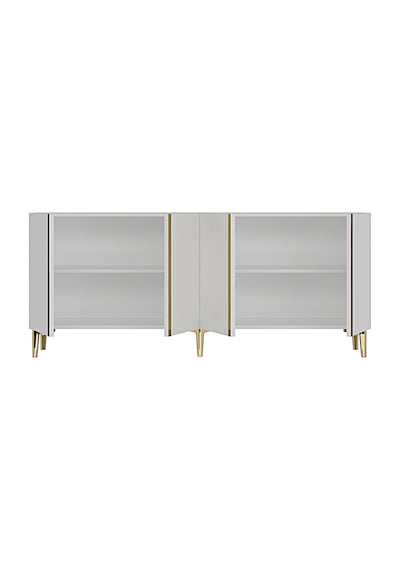 Ka1898bg Anka Konsol Ve Tv Sehpası Beyaz-gold 180cm