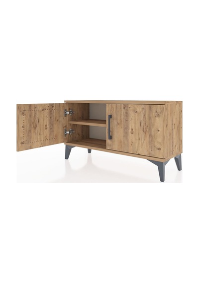 Arges Şifonyer Tek Raflı 2 Kapaklı 88x30x48 Çam-çam Çam