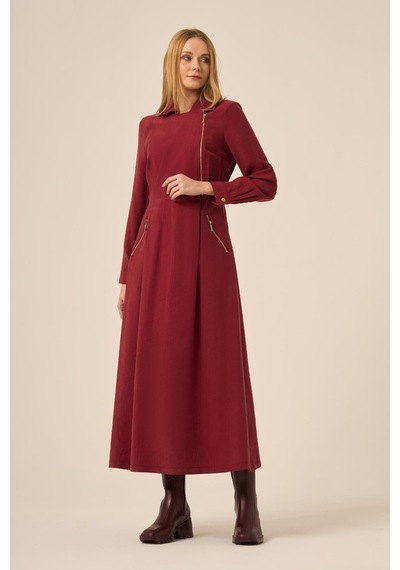 Ftz Women Ftz Kadın Modal Elbise Bordo 31183 Bordo