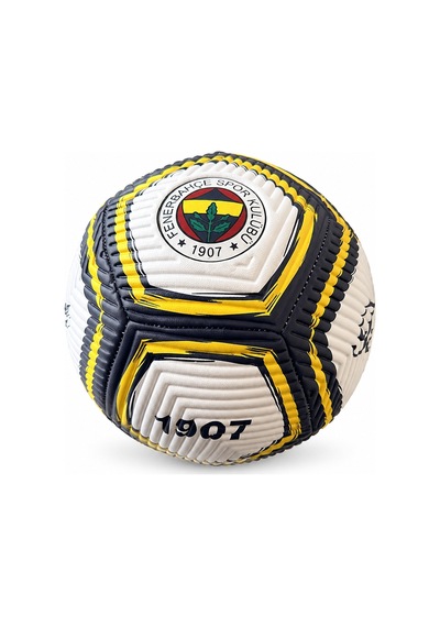 Fenerbahçe Lisanslı Futbol Topu No:5 Dikişli Taraftar Topu Antrenman Ve Maç Topu Beyaz
