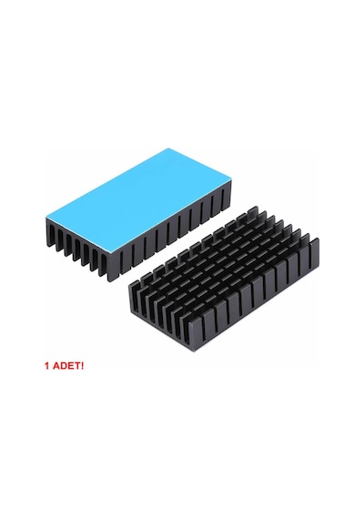 25mmx50mmx10mm Alüminyum Soğutucu Pasif Isı Emici Radyatör Peltier Led Elektronik Devre Entegre Vga