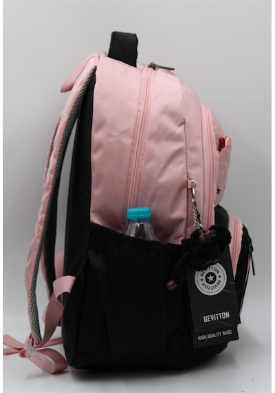 Bevitton Özel Su İtici Kumaş Unisex Pudra-siyah Okul Çantası 34400