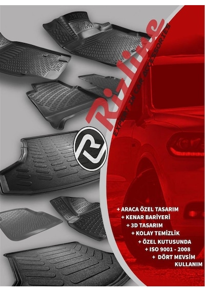 Citroen Cactus 3d Rizline Havuzlu Paspas 16124