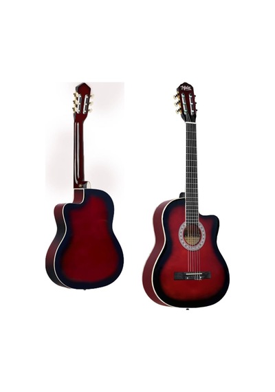 Midex Mgx-100rd-bag Üst Seviye Klasik Gitar 4/4 Sap Ayarlı Tuner Çanta Askı Capo Metod Pena