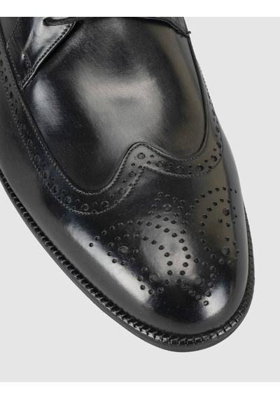 Cabani Siyah Brogue Klasik Ayakkabı