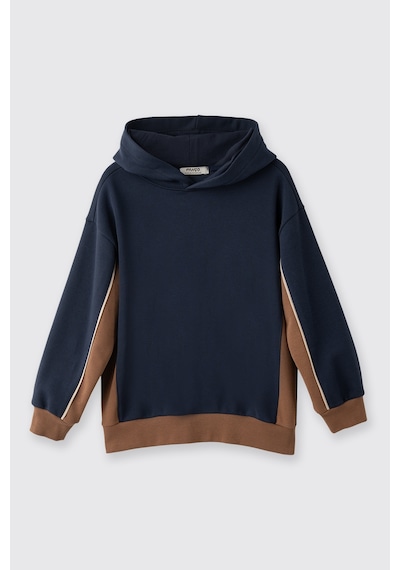 Panço Erkek Çocuk Kapüşonlu Lacivert Sweatshirt